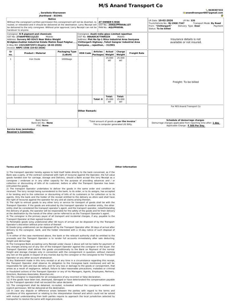 LR-335 | PDF | Receipt | Banks