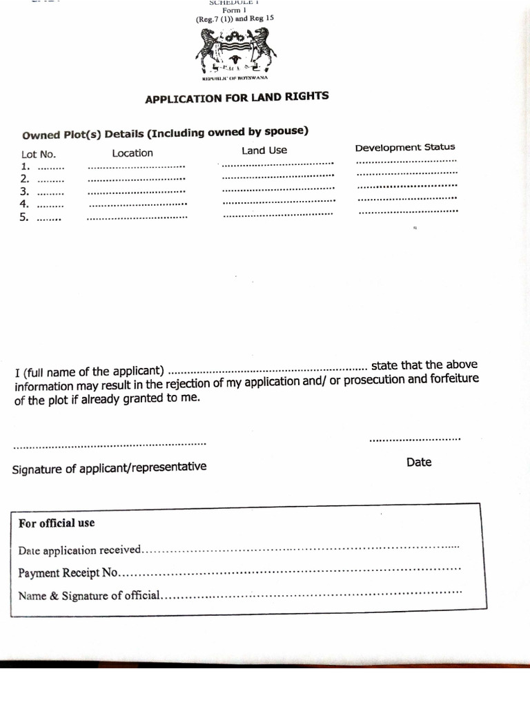 Landboard Forms | PDF
