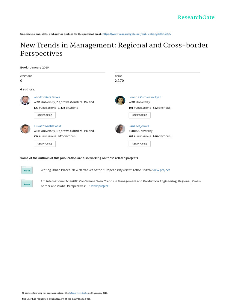 New Trends in Management Final | PDF | Economics | Innovation