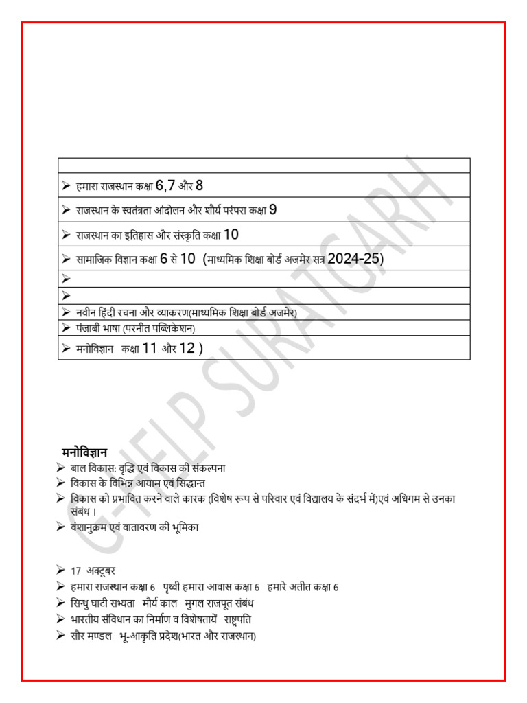 Reet SST Schedule 2024-1 | PDF