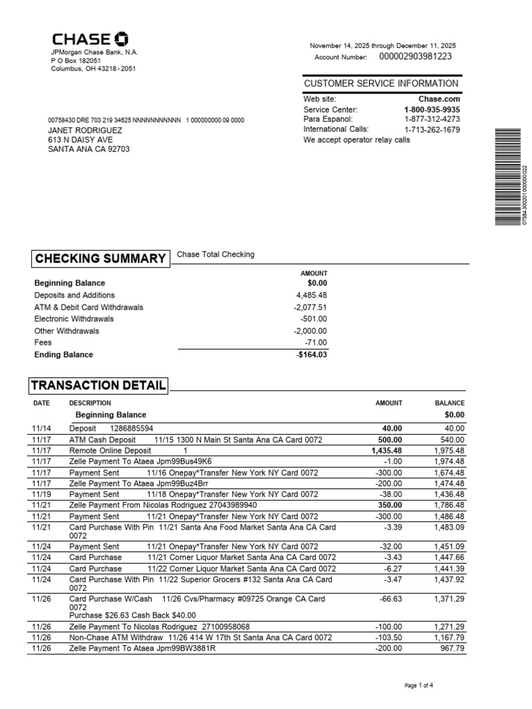 Statements | PDF | Payments | Debit Card