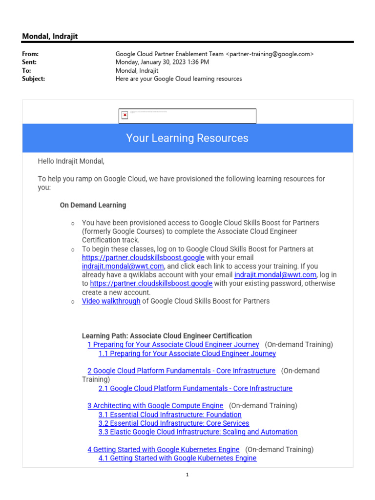 Google Cloud Learning Resources | PDF | Cloud Computing | Command Line ...