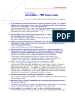USPS Postplan Implementation- PMR Opportunity PMRS -July-9-2012