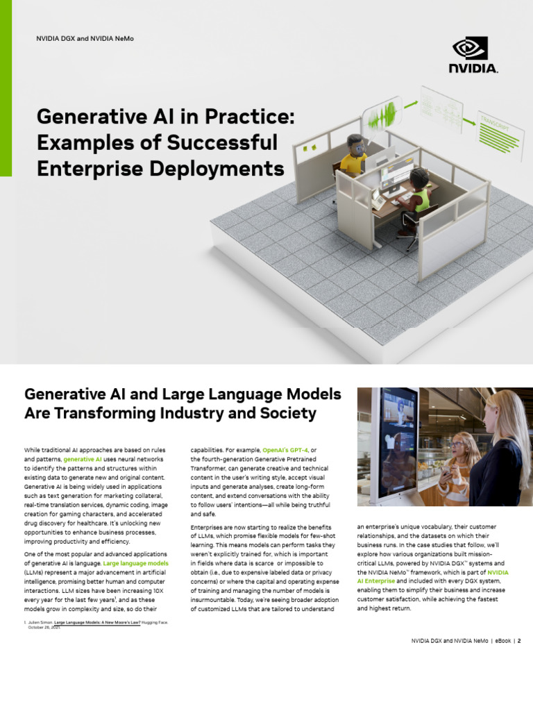 Nvidia LLM Customers Ebook DGX Superpod Nemo Us Web | PDF | Artificial ...