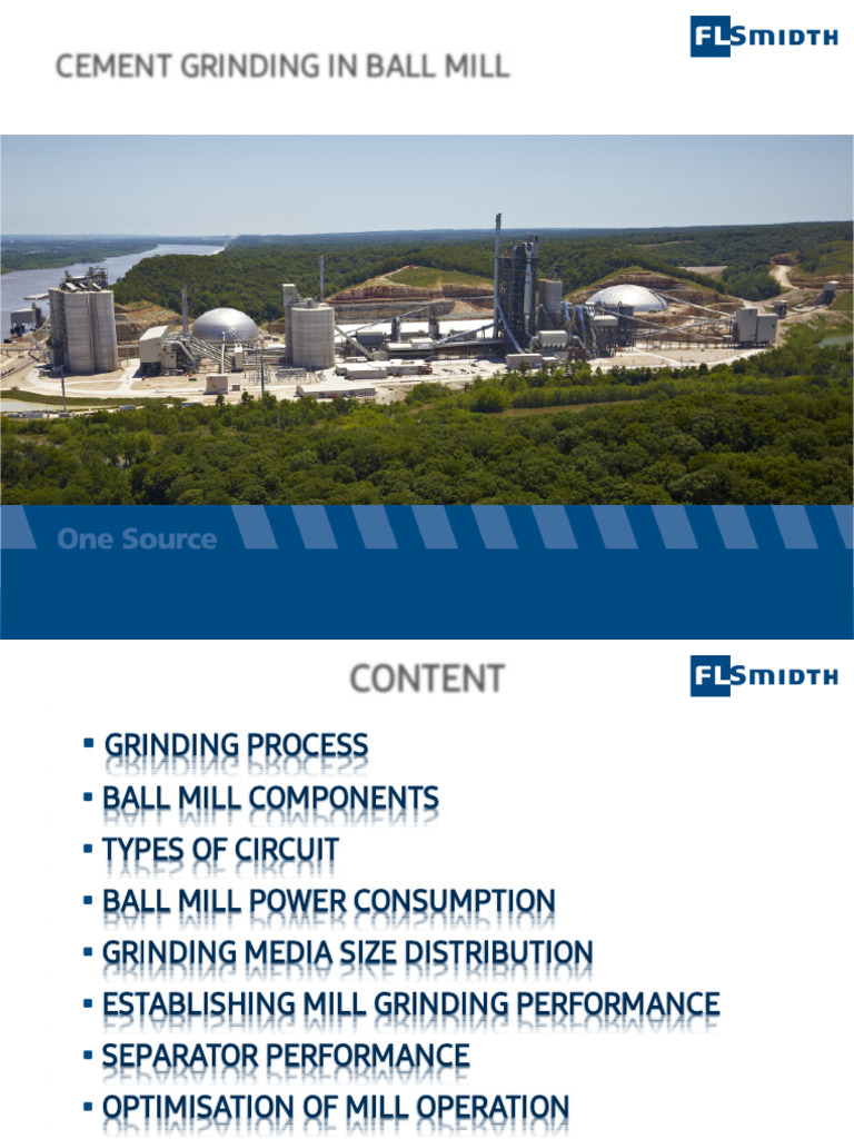 Cement Grinding in Ball Mill | PDF | Mill (Grinding)