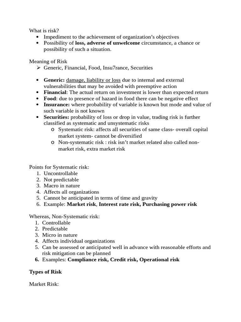 Risk Management | PDF