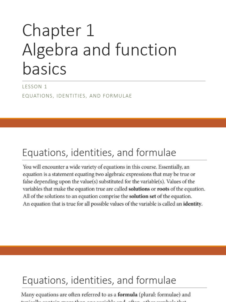 Chapter 1 Lesson 1 | PDF