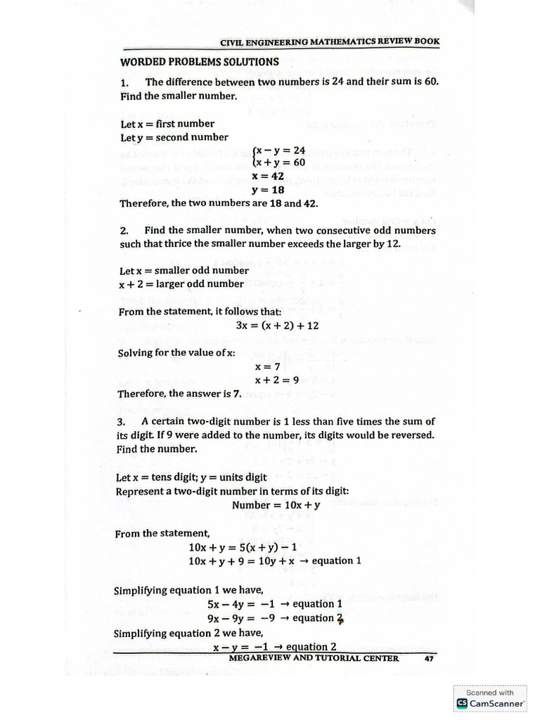 Worded Problems | PDF