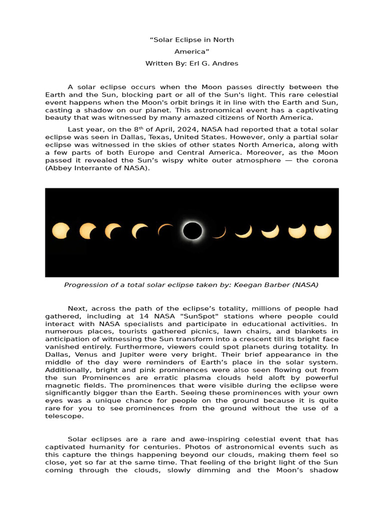 Solar Eclipse | PDF | Solar Eclipse | Sun