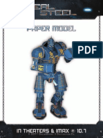 Real Steel Paper Model Detailed Blank