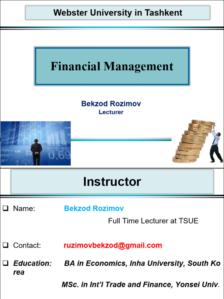 CH - 1 Financial Management | PDF | Partnership | Business