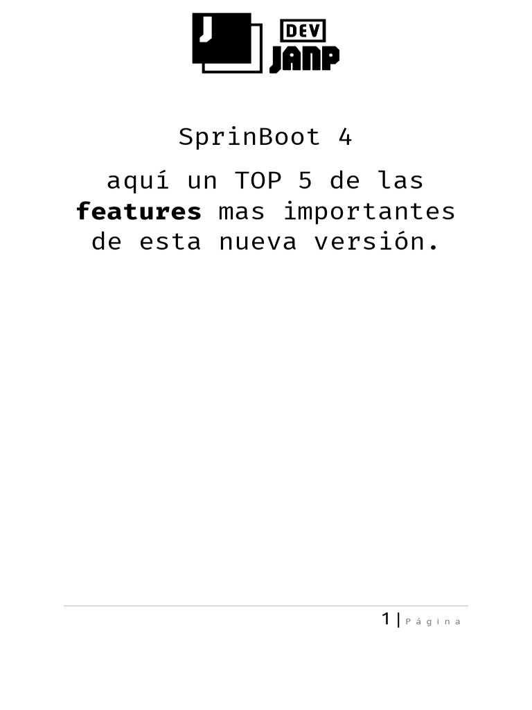 SpringBoot 4.0 | PDF