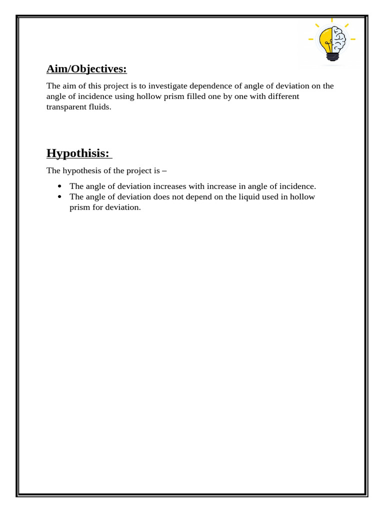 Physics Project Roshan (Prism) | PDF | Refractive Index | Refraction