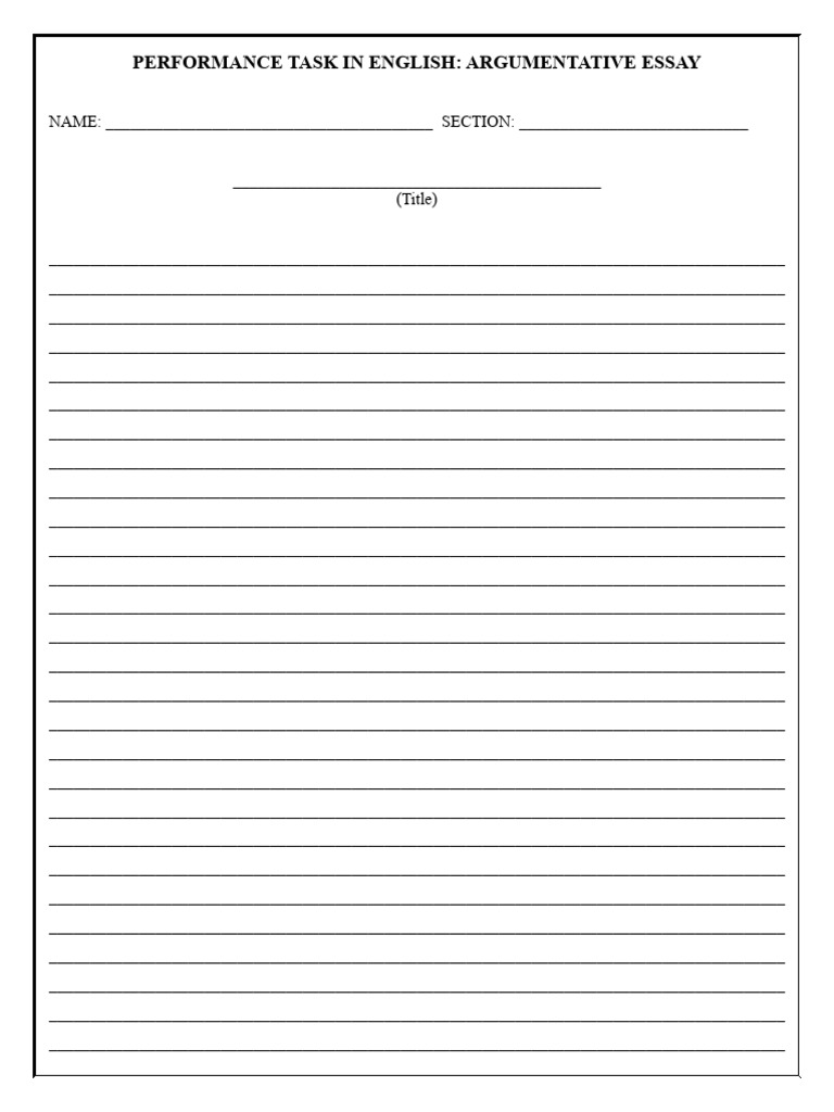Performance Task in English | PDF
