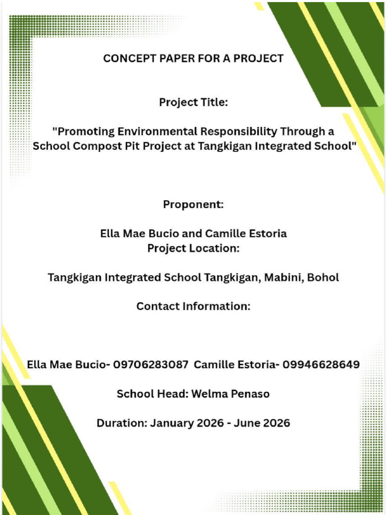 Concept Paper BucioElla - EstoriaCamille | PDF | Waste Management | Compost
