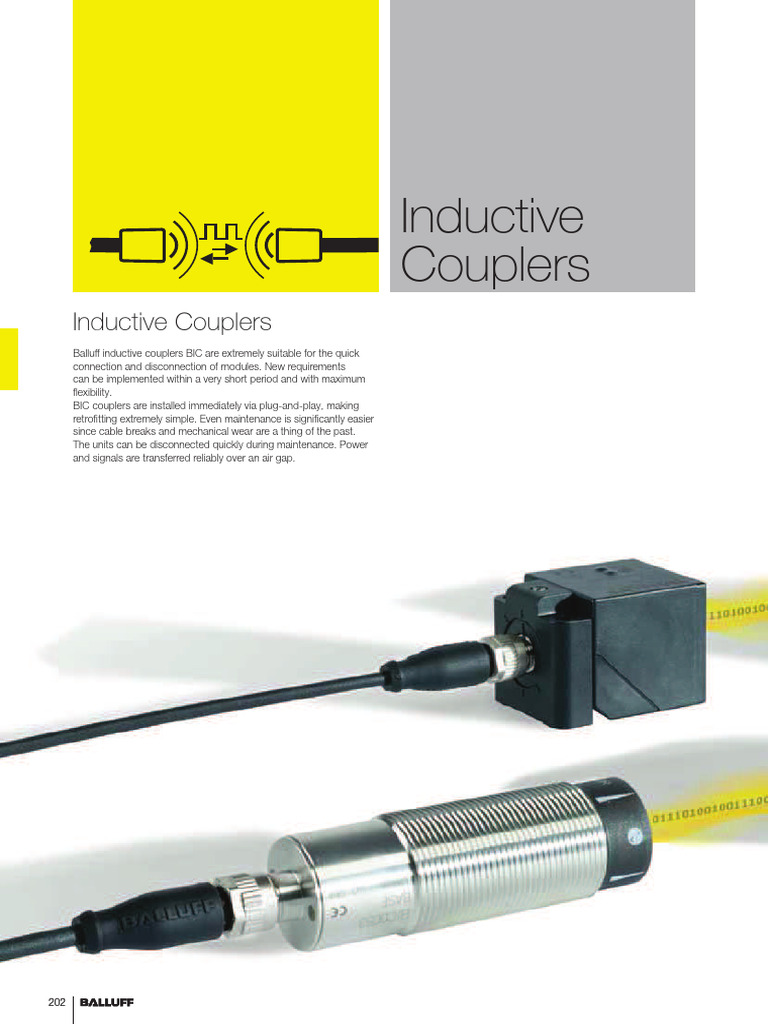 Inductive Couplers | PDF | Electrical Connector | Sensor