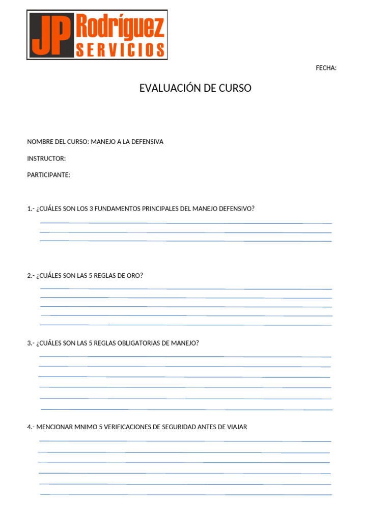 Curso Manejo A La Defensiva | PDF