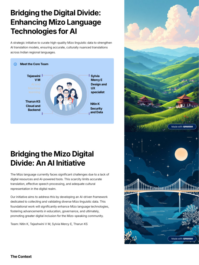 Bridging the Digital Divide Enhancing Mizo Language Technologies for AI ...