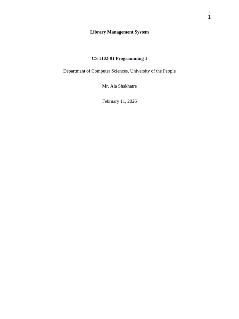 Cs1102 Library Assignment | PDF | Java (Programming Language) | Systems ...