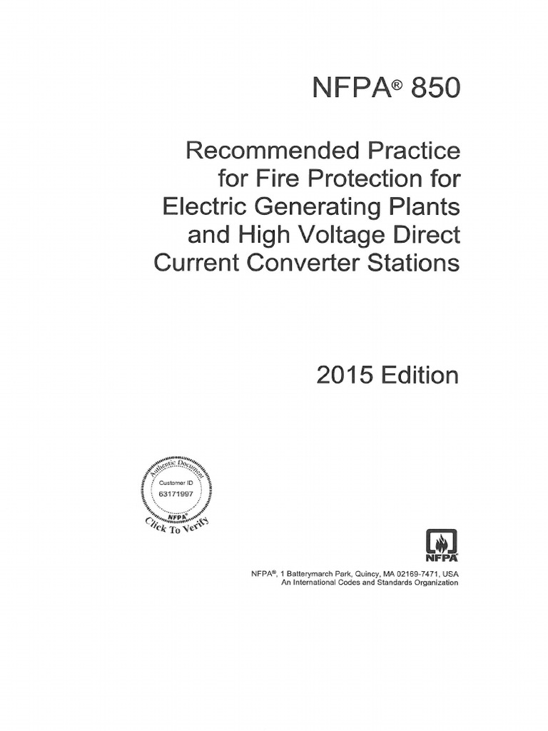 Nfpa 850 | PDF