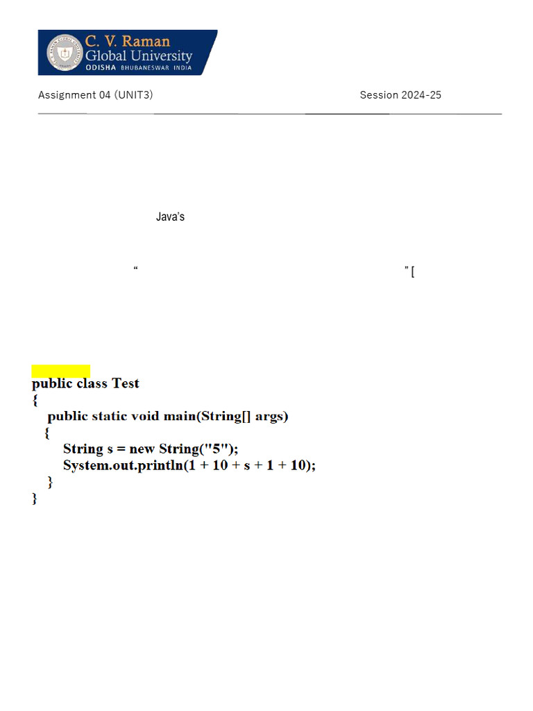 Assignment4 Java Programming 26-3-24 | PDF