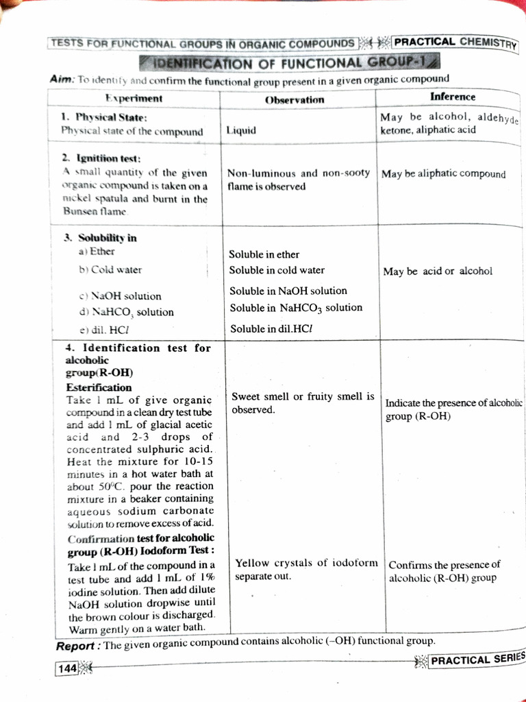Functional Group | PDF