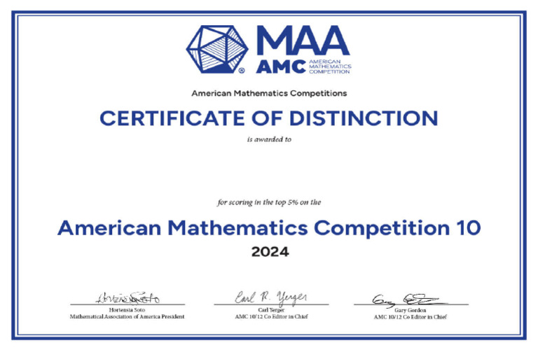 AMC Certificate | PDF