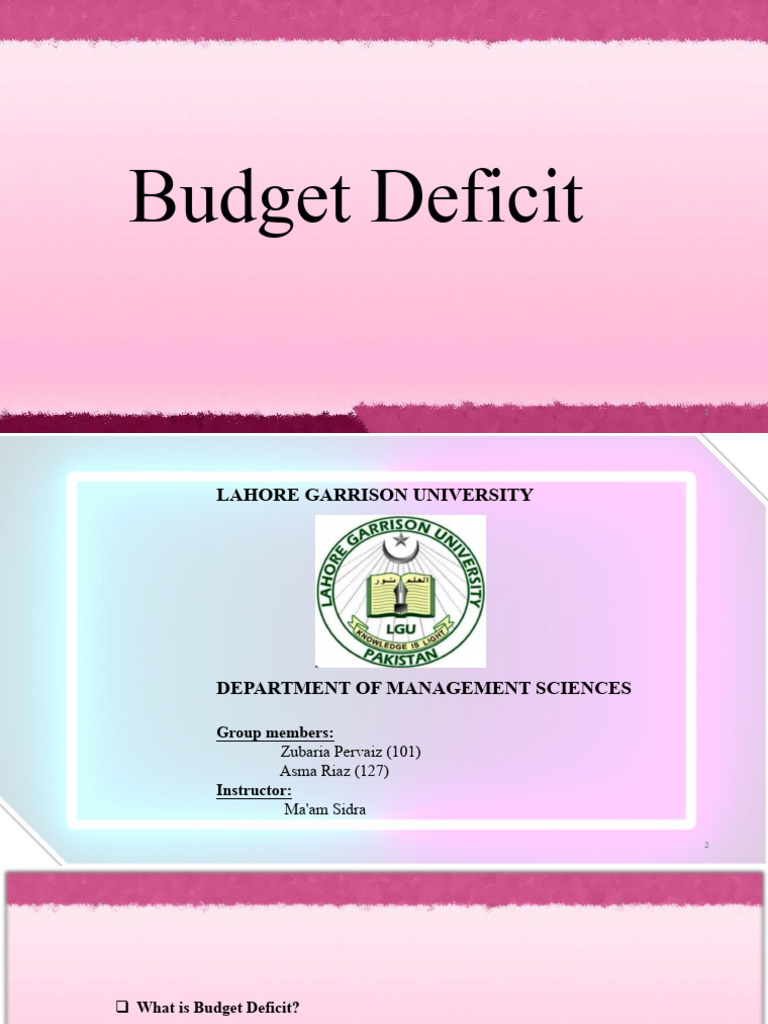 Budget Deficit 3 1 | PDF | Government Budget Balance | Deficit Spending