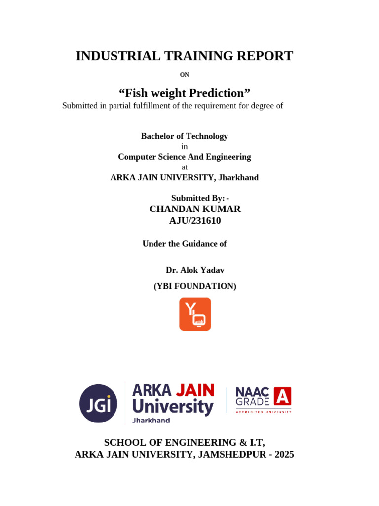Chandan Report | PDF | Machine Learning | Accuracy And Precision