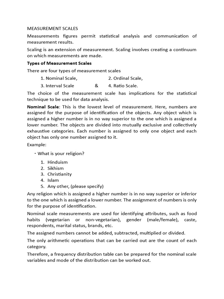 c6 Attitude Measurement Scale | PDF | Level Of Measurement | Validity ...