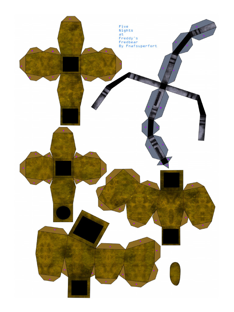 Foxy and FredBear Papercraft | PDF