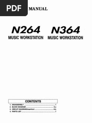 KORG N264 N364 付属品セット ペダル 説明書 FD 電源ケーブル KORG N264 N364 Service Manual | PDF | Electronic Engineering