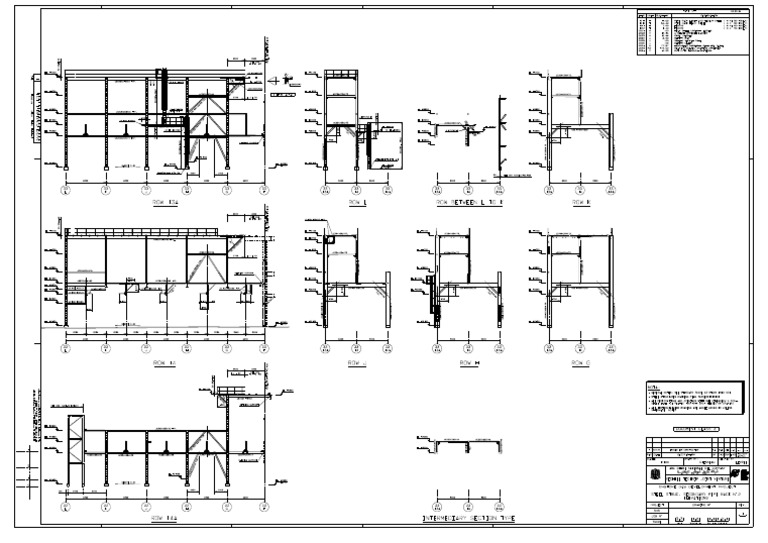 33-18-11121 - Steel Structure Secondary Pipe Rack #2 - Elevations ...