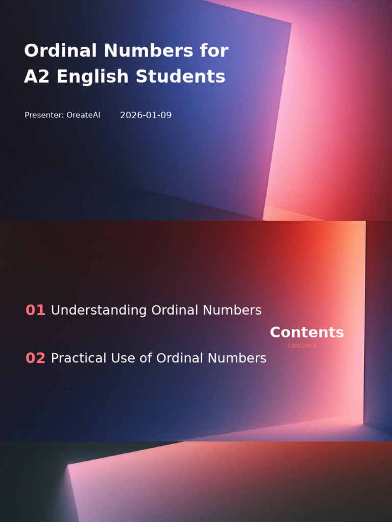 Ordinal Numbers For A2 English Students | PDF | Sequence | Linguistics