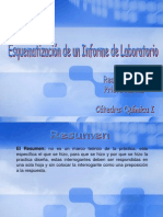 Esquema para El Informe de LAB