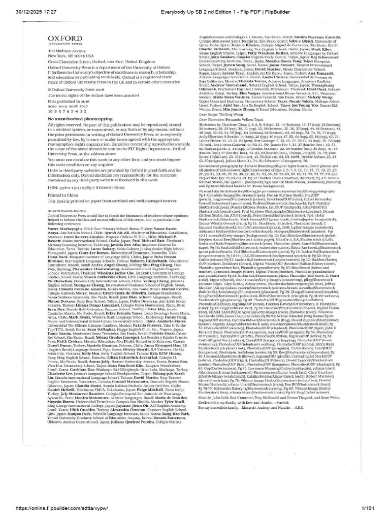 Everybody Up SB 2 ND Edition 1 CP | PDF