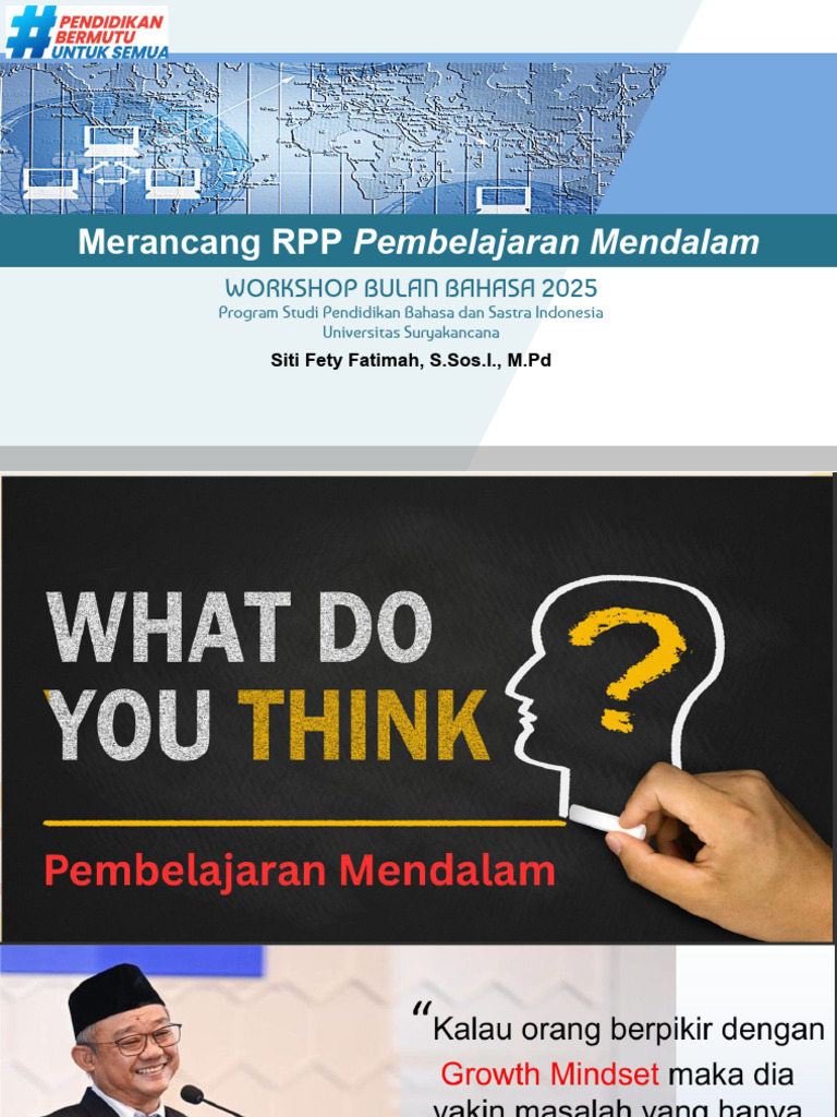 Merancang RPP Deep Learning - Unsur | PDF