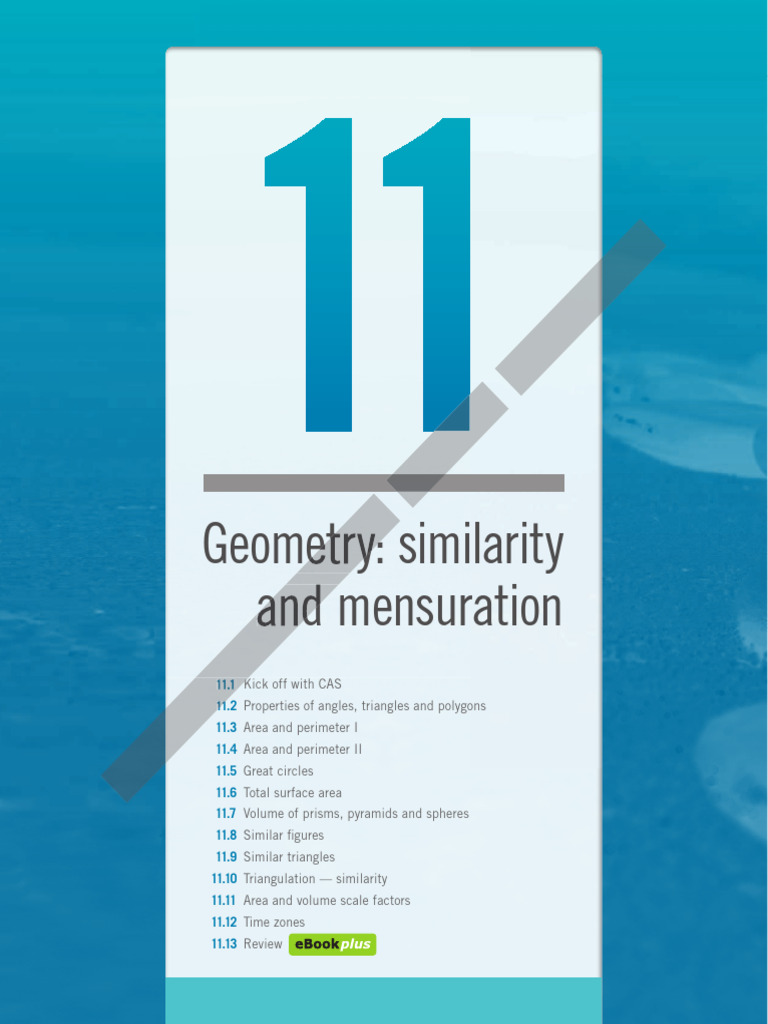 TEST! Geometry Similarity and Mensuration | PDF | Area | Triangle