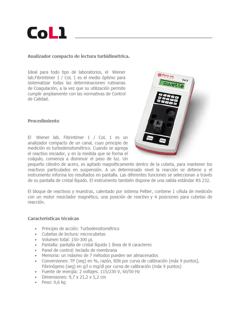 Brochure Fibrintimer i | PDF