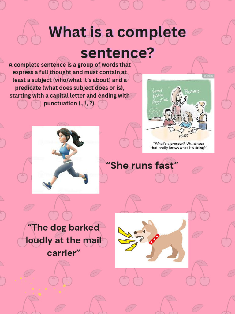 What Is A Complete Sentence | PDF