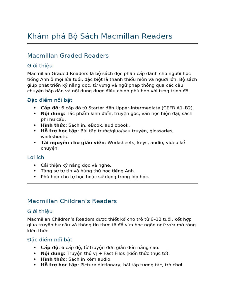 Brochure Macmillan Readers 2 | PDF