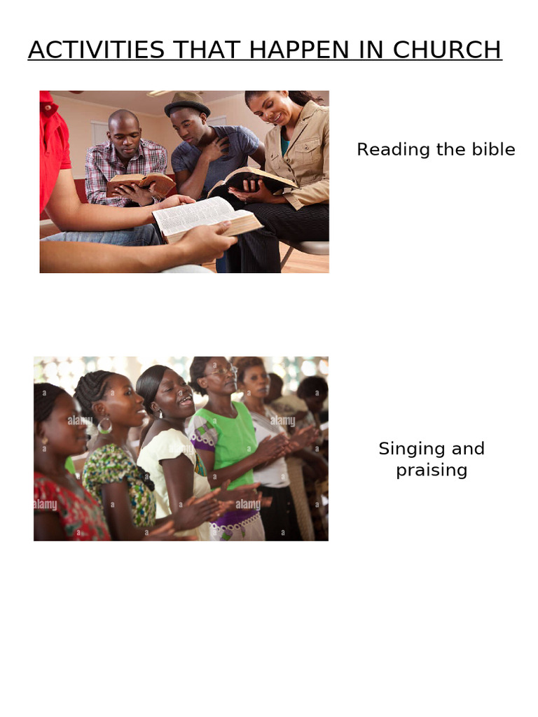 Activities That Happen in Church | PDF