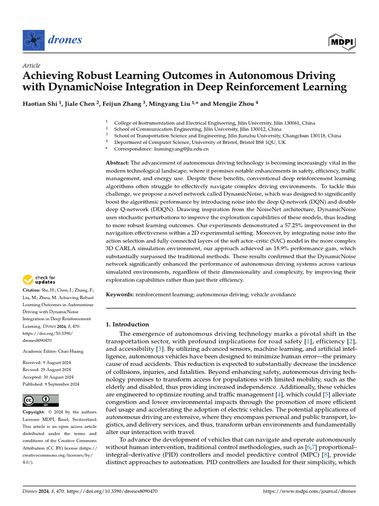 Achieving Robust Learning Outcomes in Autonomous Driving With ...