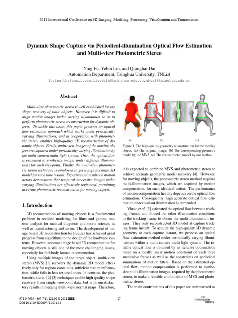 Multi View Photometric Stereo 05955338 | PDF | Light | Computer Vision