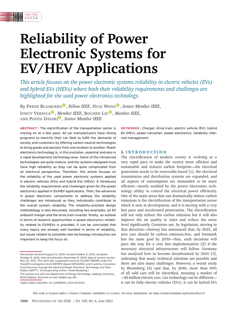 Blaabjerg Et Al. - 2021 - Reliability of Power Electronic Systems For ...