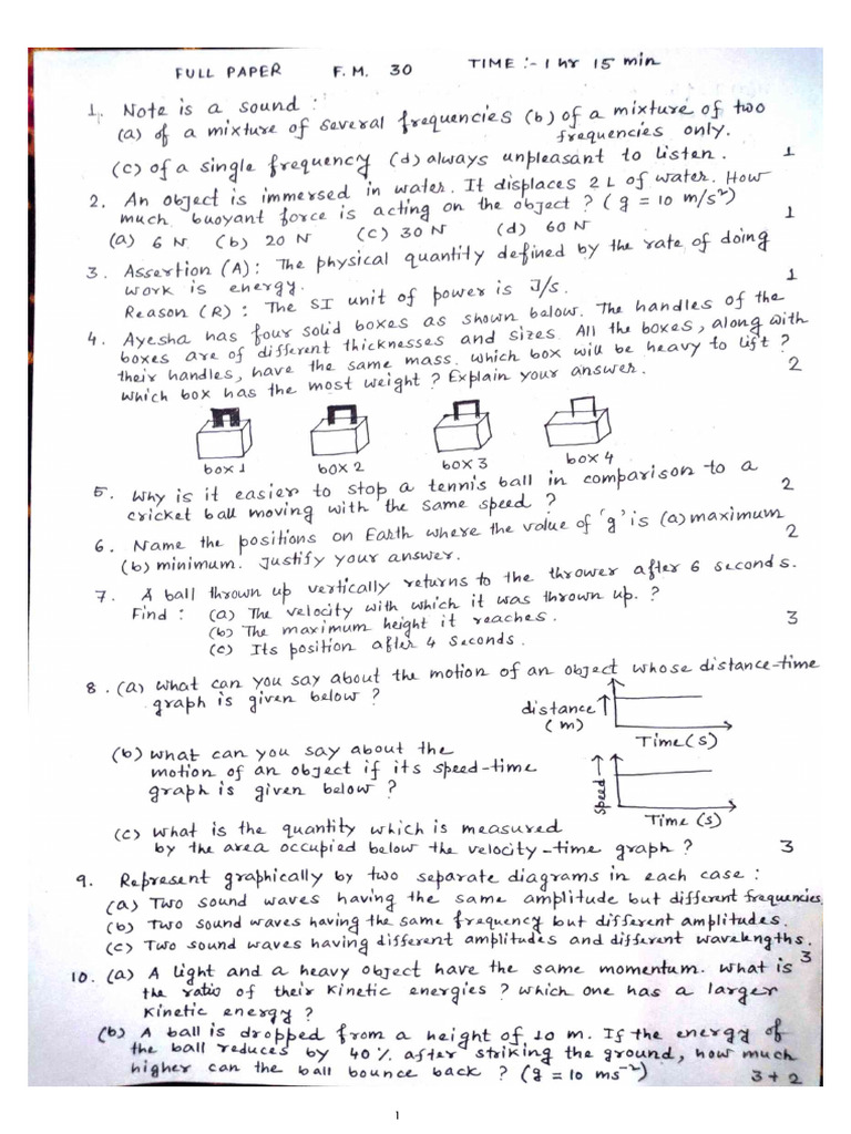 9 Cbse Questions-3 | PDF