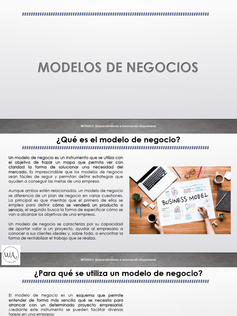 Modelos de Negocios | PDF | Modelo de negocio | Iniciativa empresarial