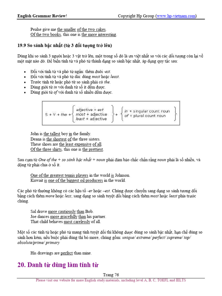 English Grammar For Vietnamese Part 8 | PDF | Linguistics | Linguistic ...