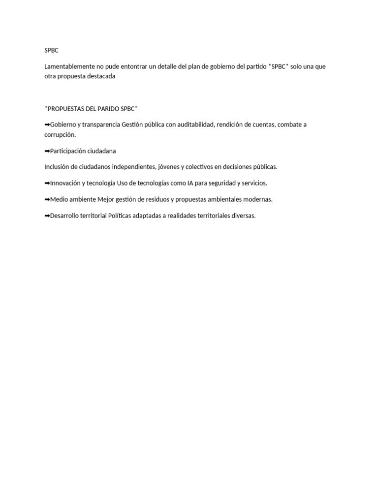 Partido SPBC II | PDF