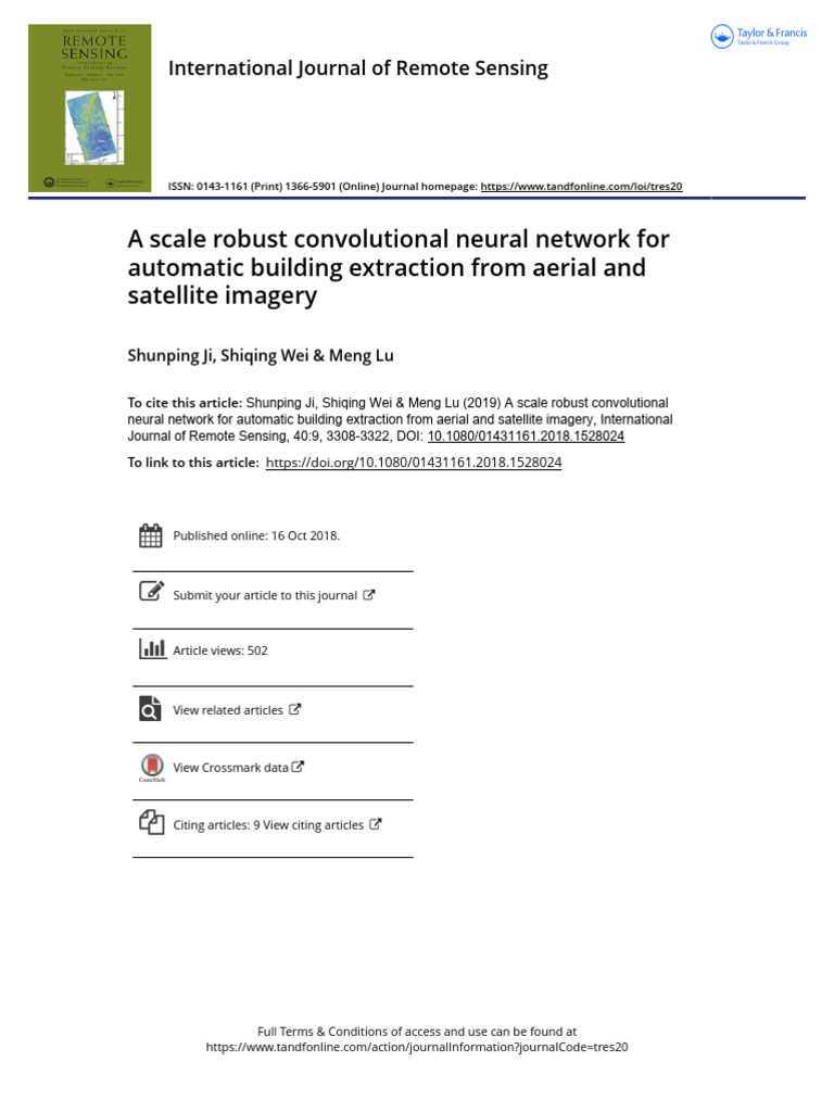 A Scale Robust Convolutional Neural Network For Automatic Building ...